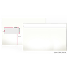 Ümbrikud KUVERT C5, 162 x 229 mm, 80 g, aknaga 45 x 90 mm, valge, 1000 tk