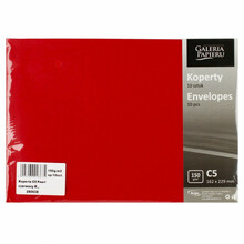 Ümbrikud Galeria Papieru C5 Pearl, 150 g, 16.2 x 22.9 cm, punased, 10 tk