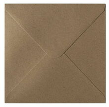Ümbrikud Galeria Papieru KRAFT, 160 x 160 mm, 10 tk, tumepruun