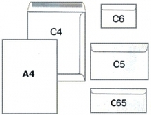 Ümbrikud C5, 162 x 229 mm, valge, 80 g/m, 25 tk