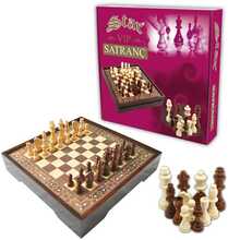 Malekomplekt Star Vip Chess Set, S suurus, pähkel