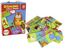 Loogikamäng domino Lean Toys, loomad, 28 tk