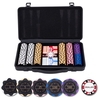 Pokerikomplekt Engelhart, must alumiiniumkohver, 300 žetooni, 14 g