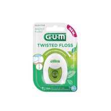 Hambaniit Gum Twisted Floss, punutud, vahatatud, 30 m