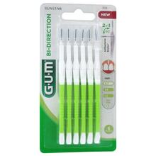 Hambavaheharjad GUM Bi-Direction 0,7 mm, roheline, 6 tk