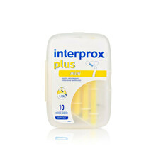 Hambavaheharjad Interprox Plus Mini, 1,1 mm, kollane, 10 tk