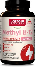 Jarrow Formulas Metil B12 (metüülkobalamiin) 500 mcg, 100 pastilli