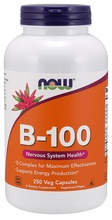 Now Foods B-100 vitamiinikompleks, 250 kapslit