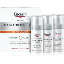Eucerin Hyaluron-Filler Vitamin C Booster kirgastav seerum kortsude vastu C-vitamiiniga, 3x8 ml