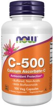 NOW Foods C-500, kaltsiumaskorbaat-C, 250 kapslit