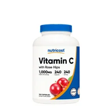 Nutricost Vitamin C with Rose Hips kapslid, 240 tk