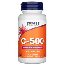 Now Foods C-500 vitamiin kibuvitsamarjadega, 100 tabletti