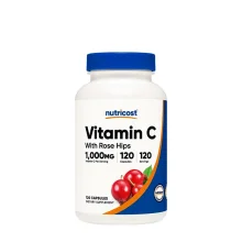 Nutricost Vitamin C with Rose Hips kapslid, 120 tk