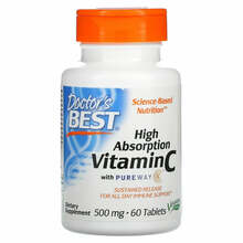 Doctor's Best C-vitamiin PureWay-C, 500 mg, 60 tabletti