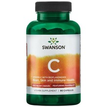 C-vitamiin bioflavonoididega Swanson, 500 mg, N90