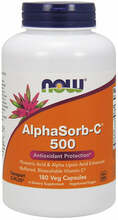 Now Foods AlphaSorb-C, 500 mg, 180 kapslit