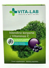 Vita-Lab kurgupastillid Islandi samblik + C-vitamiin, 12 pastilli
