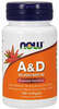 Now Foods A-vitamiin + D-vitamiin, 100 kapslit