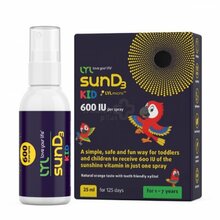 Lyl SunD3 Kid pihustatav D3-vitamiin lastele 600 IU, 25 ml