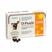 Pharma Nord D-Pearls 3200 D3-vitamiin, 80 mcg, 80 kapslit