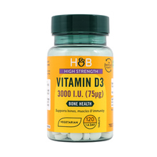 Holland & Barrett High Strength D-vitamiin D3 3000 IU, 120 tabletti
