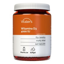Vitaler D3-vitamiin 4000 IU, 240 kapslit