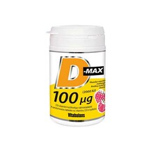 Vitabalans D-Max 100mcg närimistabletid N90