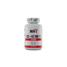 MST Nutrition D3 + K2 MK-7, 120 kapslit