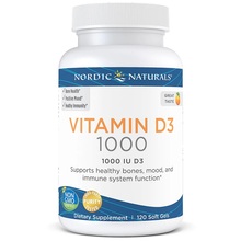 Nordic Naturals D3-vitamiin 1000 IU, 120 pehmekapslit