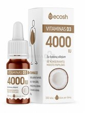 Ecosh D3-vitamiin kookosõliga 4000IU 10ml