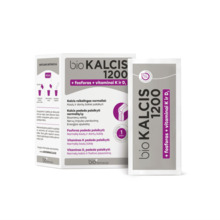 Biofarmacija BioKalcis 1200mg + vit.K, pulber, 15 pakki