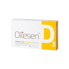 Oilesen D-vitamiin D3 1000, 80 kapslit