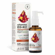 Aura Herbals D3-vitamiin + K2mk7 MCT-õlis, 50 ml