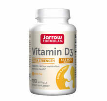 Jarrow Formulas D3-vitamiin 2500 IU, 100 kapslit