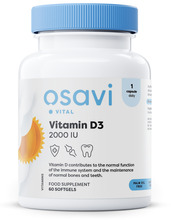 Osavi D3-vitamiin 2000 IU, 60 pehmekapslit