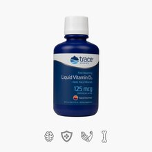 Trace Minerals vedel D3-vitamiin 5000TV, Tropical Cherry, 473 ml
