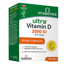 Vitabiotics Ultra D-vitamiin 2000IU, 96 tabletti