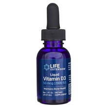 Life Extension D3-vitamiin 2000 IU, tilgad, 29,57 ml