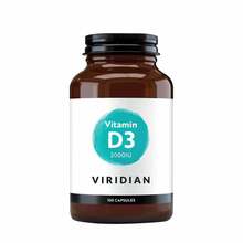 Viridian Vitamin D3 2000 IU, 150 kapslit
