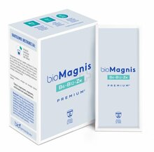 Biofarmacija BioMagnis Premium + B6, B12 ja tsink, pulber, 28 kotikest
