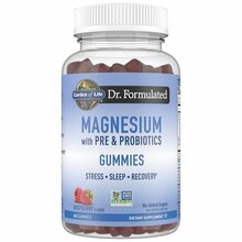 Garden of Life Dr. Formulated magneesium pre- ja probiootikumidega kummikommi, vaarika maitsega, 60 tk
