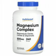 Nutricost magneesiumikompleks 500 mg, 240 kapslit