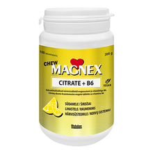 Magnex Citrate 375mg + B6 Chew, 100 närimistabletti