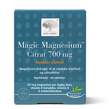 New Nordic Magic Magnesium citratas, 60 tabletti