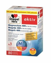 Doppelherz Aktiv magneesium 400+B1+B6+B12+foolhape, N80