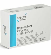 OstroVit Magnesium Citrate + Potassium + B6 P-5-P, 60 kapslit