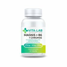 Vita-Lab Magneesium + B6 + kroom tabletid 90 tk