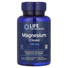 Life Extension magneesiumtsitraat, 100 mg, 100 kapslit