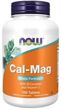 Now Foods Cal-Mag, kaltsium ja magneesium koos B-grupi vitamiinidega, 100 tabletti