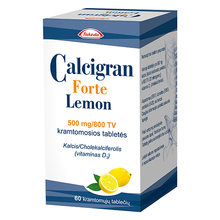 Calcigran Forte Lemon 500 mg/800 TV närimistabletid N60